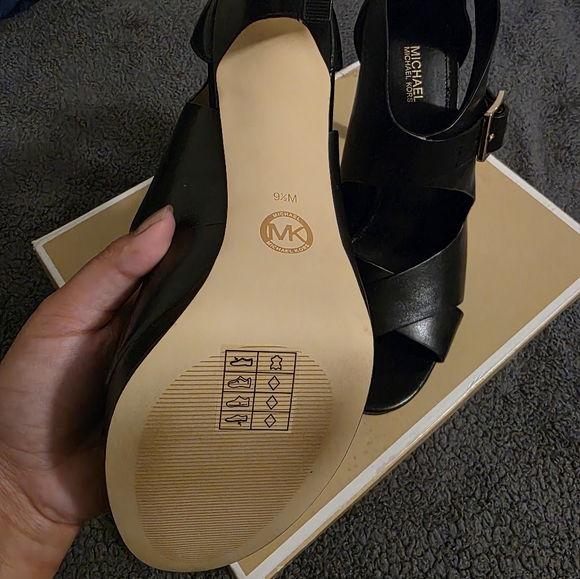 Michael Kors Black Strappy Heels - Picture 3 of 4